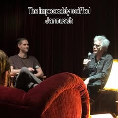 Thanks to @marvinjarrett for inviting me to watch this magnificent tender movie and witness the extraordinarily elegant @jim.jarmusch answer
